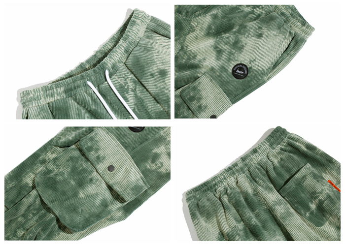 corduroy trousers tie dye