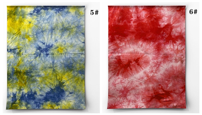 cotton knitted tie dye fabric