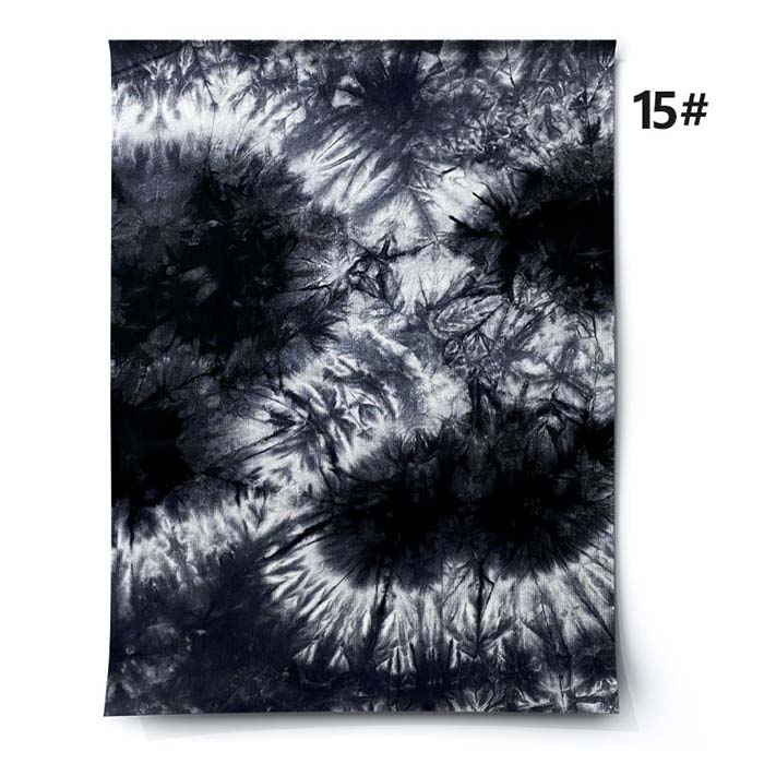 black white tie dye fabric