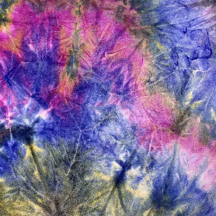 Tie Dye Stretch Velvet Fabric