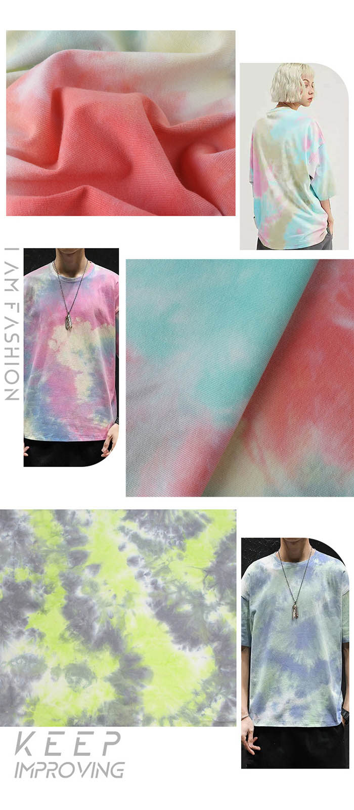 Tie Dye Jersey Fabric For Summer