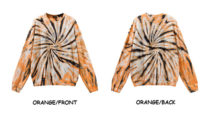 Orange Tie Dye Hoodies