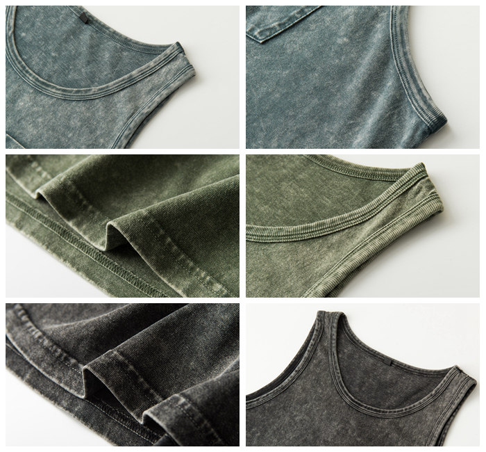 Stone Wash Vintage Tank Tops