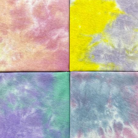 21S Tie Dye Cotton Single Jersey Fabric In Stock For Short Sleeve Shirt