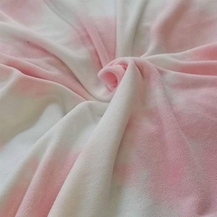 300GSM Two Side Polyester Tie Dye Polar Fleece Fabric