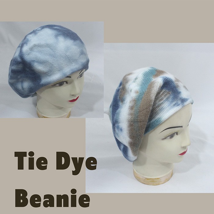 Autumn And Winter Tie Dye Beanie Hat Beret Beanies Tie Dye Bulk Custom