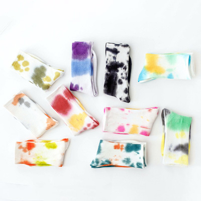 Bulk Custom Tie Dye Design For Knit Knee-High Sports Socks Bulk Custom Tie Dye Design For Knit Knee-High Sports Socks