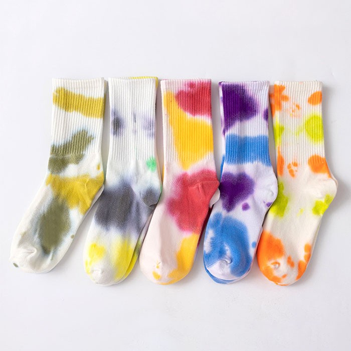 Bulk Custom Tie Dye Design For Knit Knee-High Sports Socks