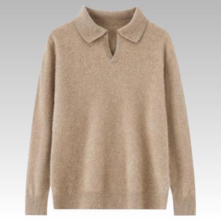 Cashmere Wool Knitwear Mens Knit Polo Factory