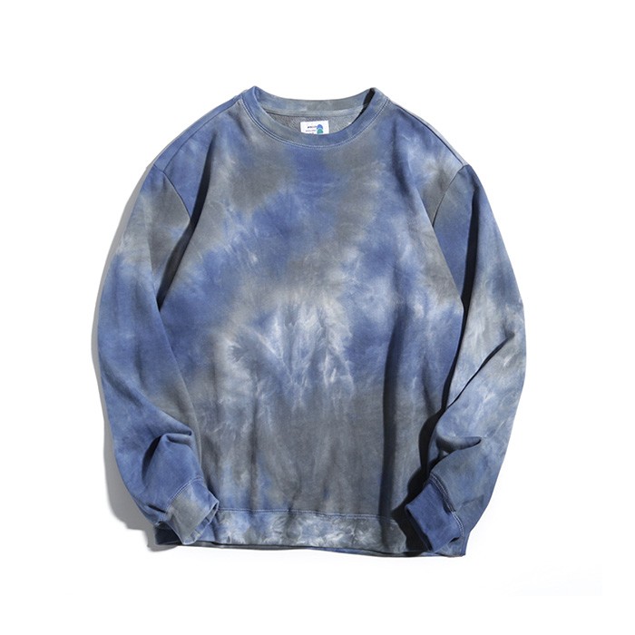 Cotton French Terry Tie Dye Long Sleeve Sweatshirt T-shirts Wholesale