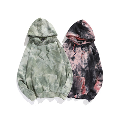 Custom Boys Tie Dye Hoodie Men Oversized Hip-Hop Style