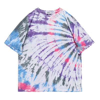 Custom Cool Streak Oversized Purple Tie Dye Shirt Wholesaler