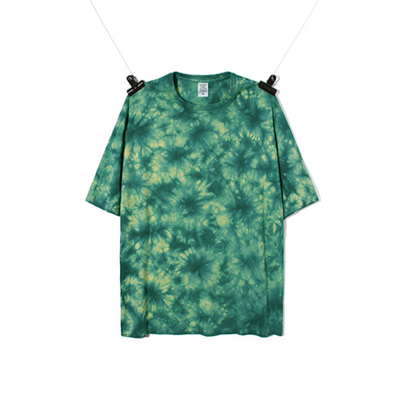 Custom Green Men Tie Dye T Shirts Short Sleeve Custom Green Men Tie Dye T Shirts Short Sleeve