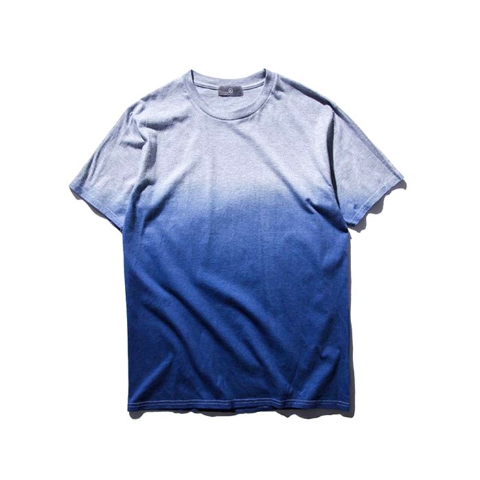 Custom Colors Cool Hang Dye T Shirt White Orange Blue Pink Dip Dye T-shirt For Men