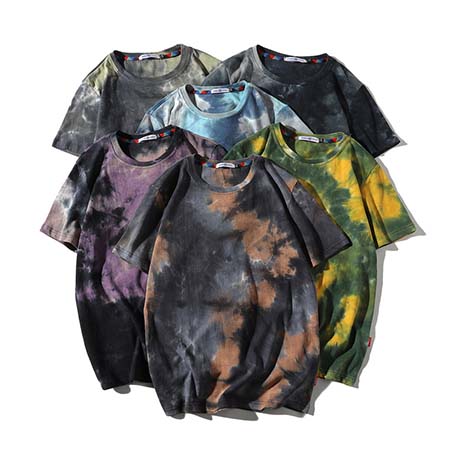 Custom Latest Summer Hip Hop Streetwear Dark Style Tie Dye T-shirt For Man Custom Latest Summer Hip Hop Streetwear Dark Style Tie Dye T-shirt For Man