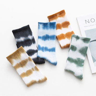 Custom Tie Dye Crew Socks Sports Socks Unisex Bulk Wholesale Custom Tie Dye Crew Socks Sports Socks Unisex Bulk Wholesale
