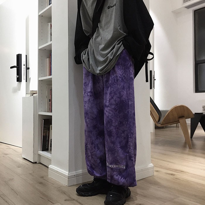 Custom Tie Dye Harem Pants Mens And Womens Trouser Wholesale 
