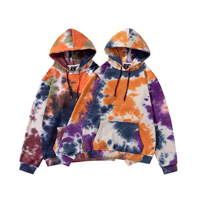 Custom Unisex Bulk Tie Dye Hoodies Wholesaler