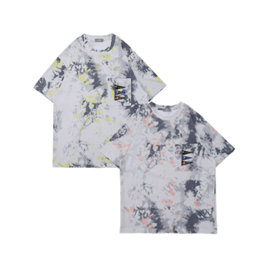 Customize Bulk Tie Dye Tee Shirt With Pocket Embroidery Customize Bulk Tie Dye Tee Shirt With Pocket Embroidery