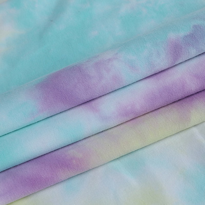 Diverse Colors Tie Dye French Terry Knit Jersey Fabric Wholesale Diverse Colors Tie Dye French Terry Knit Jersey Fabric Wholesale