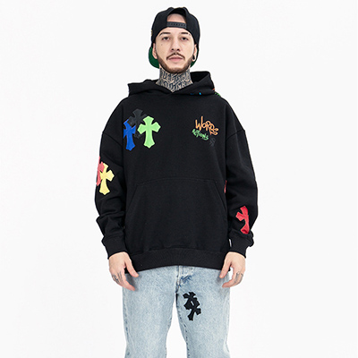 Fully Customizable Printed Hoodie Mens With Patch Embroidery Bulk Manufacturer