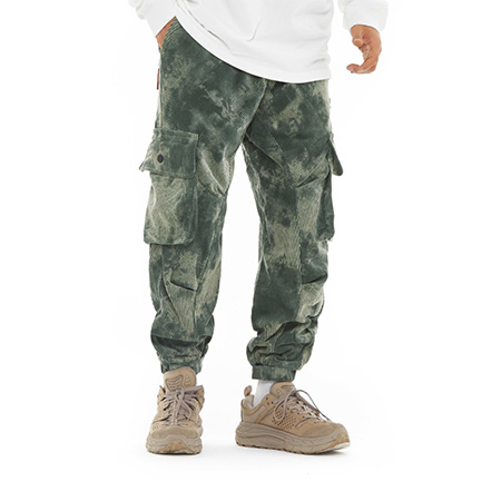 Hiphop Hippie Tie Dye Corduroy Trouser Cargo Pants With Big Pocket  Hiphop Hippie Tie Dye Corduroy Trouser Cargo Pants With Big Pocket