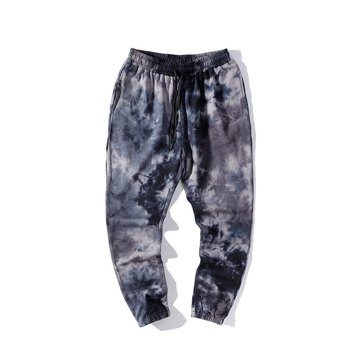 Leisure Style Cotton Terry Tie Dye Long Trouser For Man