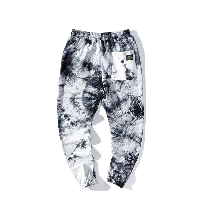 Leisure Style Cotton Terry Tie Dye Long Trouser For Man