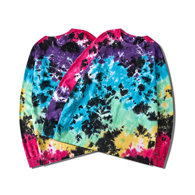 Make To Order Tie Dye Crewneck Sweatshirts OEM Made Make To Order Tie Dye Crewneck Sweatshirts OEM Made