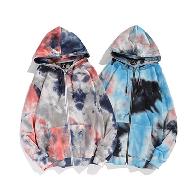 Make To Order Tie Dye Zip Hoodies Wholesaler Make To Order Tie Dye Zip Hoodies Wholesaler