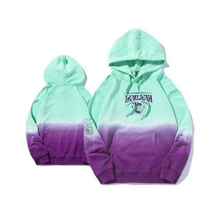 New Popular Customized Embroidery Dip Dye Hang Die Hoodie