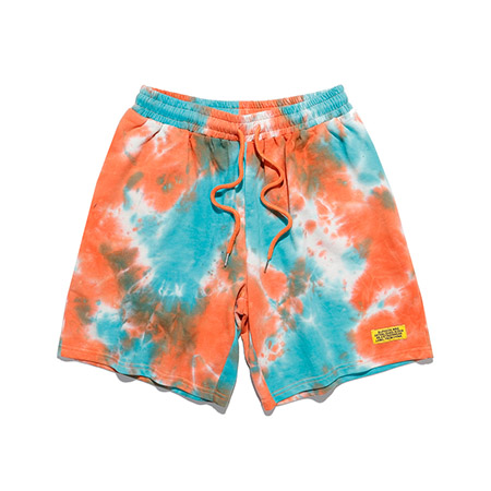 OEM Drawstring Sweat Shorts Tie Dye Men's Trainning Shorts OEM Drawstring Sweat Shorts Tie Dye Men's Trainning Shorts