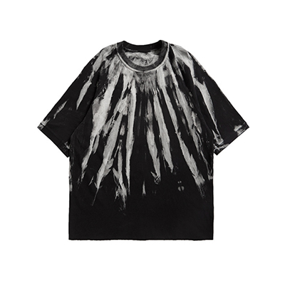 Oversized Dark Black Heavy Height Tie Dye Tee Shirt Cool  Oversized Dark Black Heavy Height Tie Dye Tee Shirt Cool