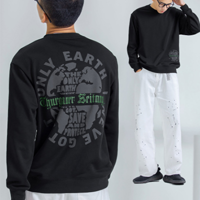 Personalized Puff Printed Crewneck Sweatshirt Mens Cheap Custom Factory