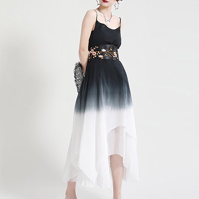 Slip Maxi Dip Dye Dress Ramie Cotton Bulk Custom Wholesale Slip Maxi Dip Dye Dress Ramie Cotton Bulk Custom Wholesale