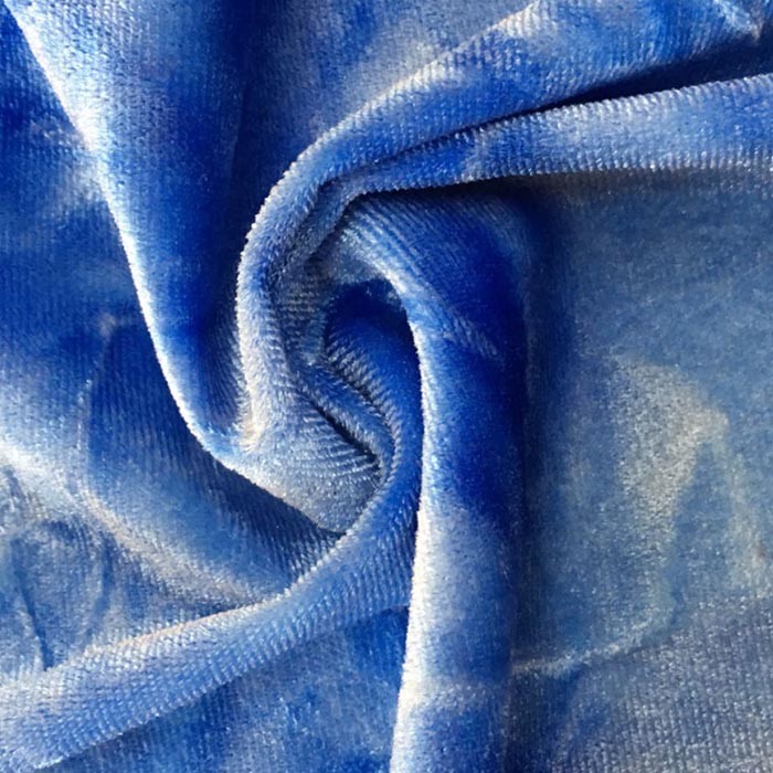 Super Soft Tie Dye Polyester Spandex Stretch Velvet Fabric 