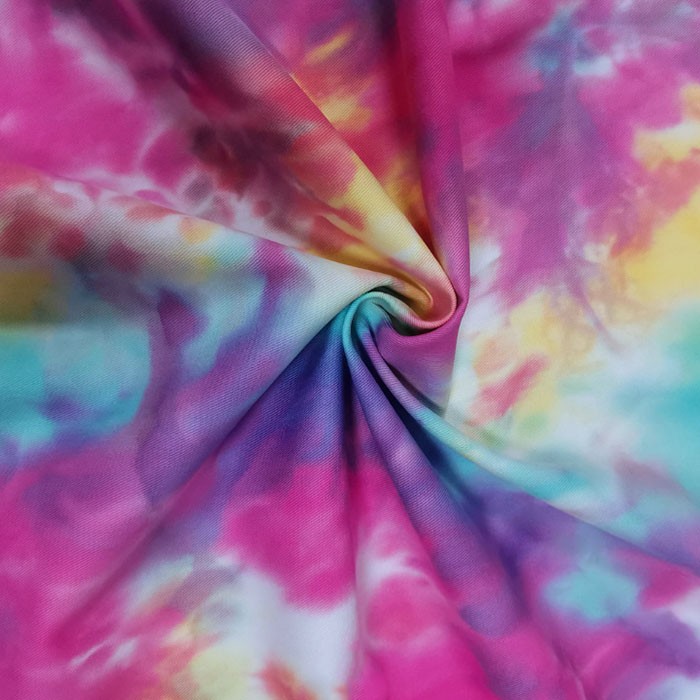 Tie Dye Cotton Twill Woven Fabric For Caps 