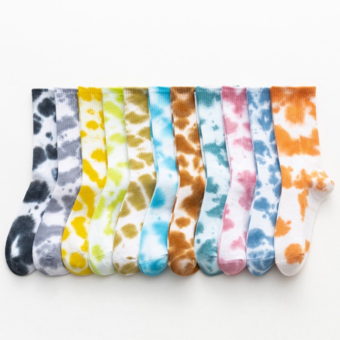 Tie Dye Crew Socks Tie Dye Design For Socks Couple Socks Bulk Custom 