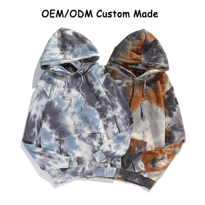 Tie Dye Manufacturers Custom Cotton Fleece Hoodies Wholesaler