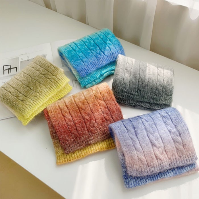 Tie Dye Scarf Winter Warm Scarf Wool Scarf Custom Bulk Manufacturer