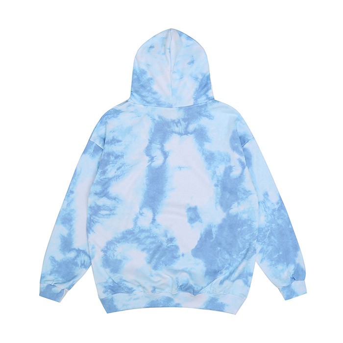 Warm Winter Thick Fleece Pullover Brushed Terry Tie Dyeing Hoodie