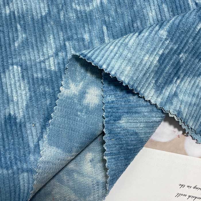 Wholesale Thick Plain Tie Dye Woven Corduroy Fabric For Coat Trousers